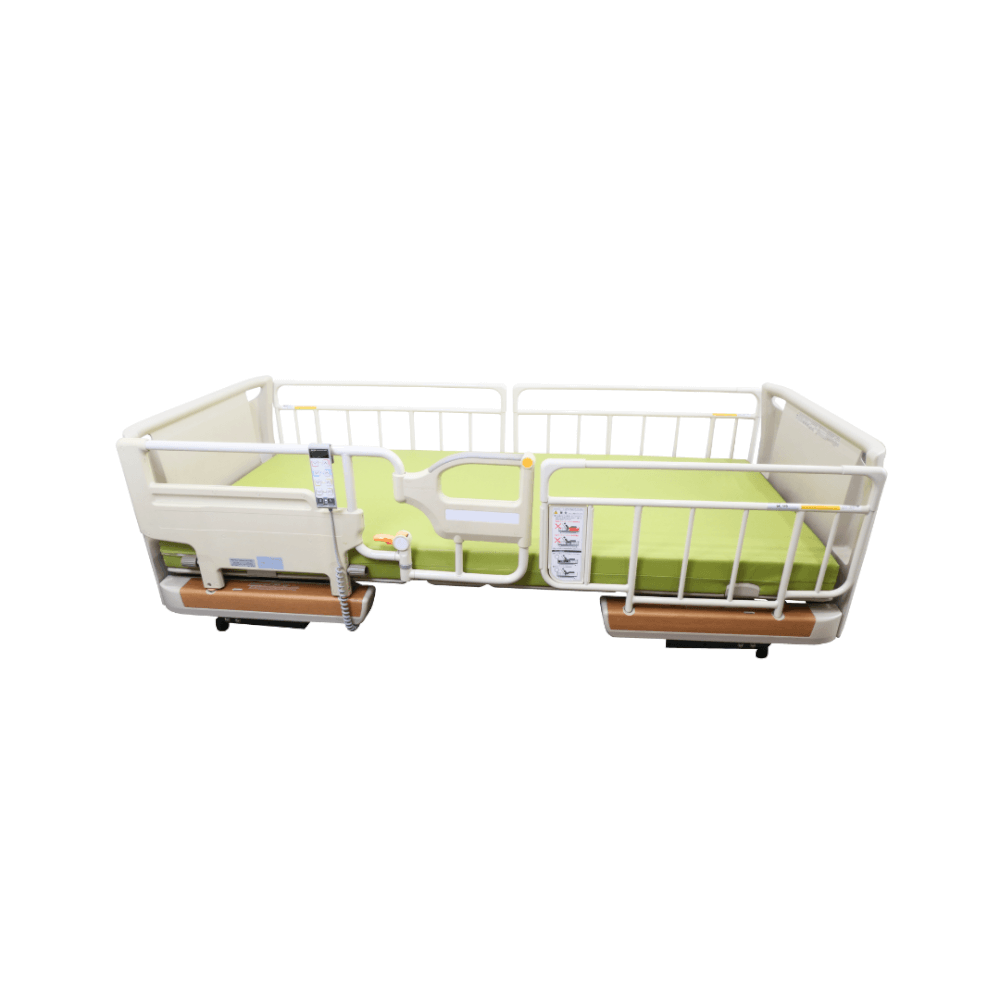 เตียงผู้ป่วยไฟฟ้า PARAMOUNT BED รุ่น Rakusho Z สีเรซิ่น พร้อมที่นอน รุ่น General Mattress
